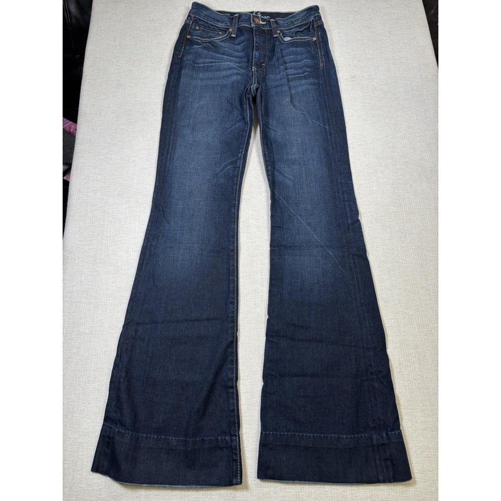 Earl Jean Women's Flare Bootcut Dark Wash Jeans Size 28x34 Stretch Y2K